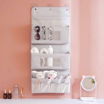 3-Shelf Over the Door Hanging Bathroom Organizer 3 Pockets Wall Mount ...